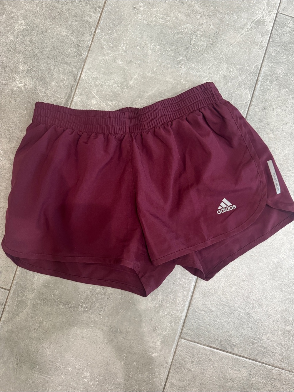 adidas Women's Burgundy Athletic Shorts